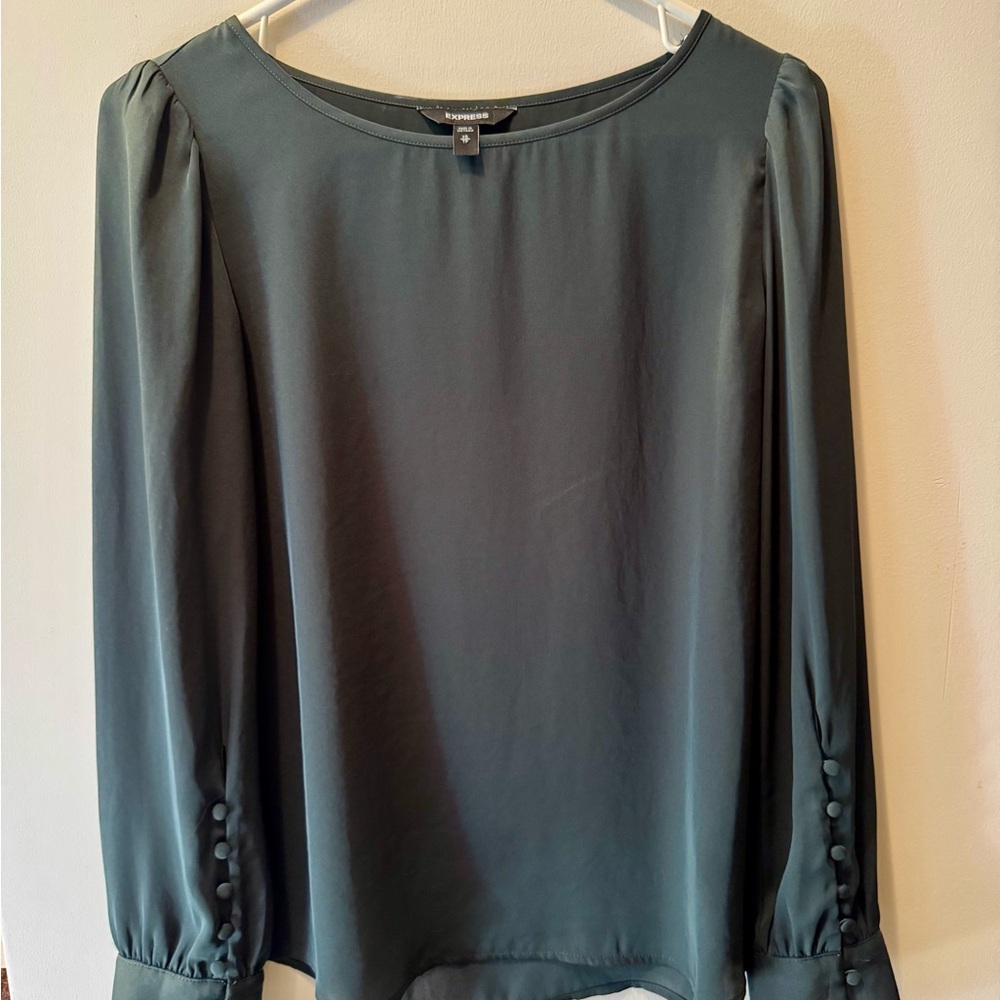 Express Dark Green Women's Top